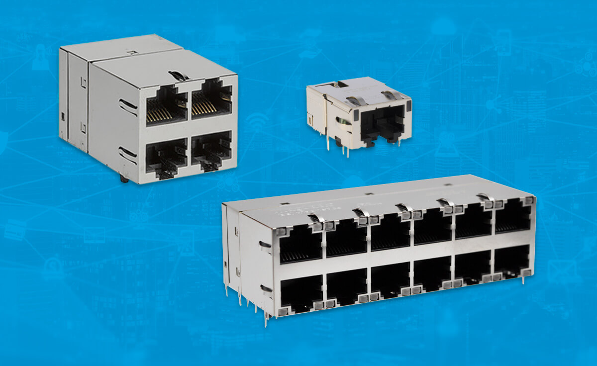 2x4 Multiple Ports RJ45 Integrated Connector